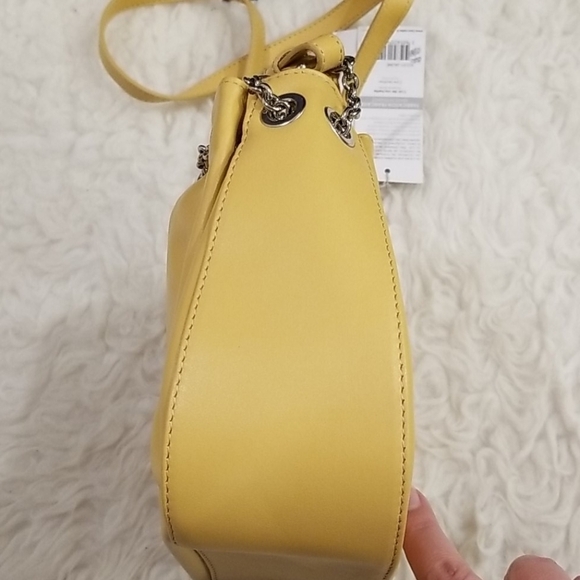 💕LANCASTER PARIS💕 Yellow Leather Shoulder Bag
